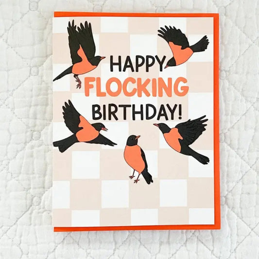 Happy Flocking Birthday Orioles Birthday Card