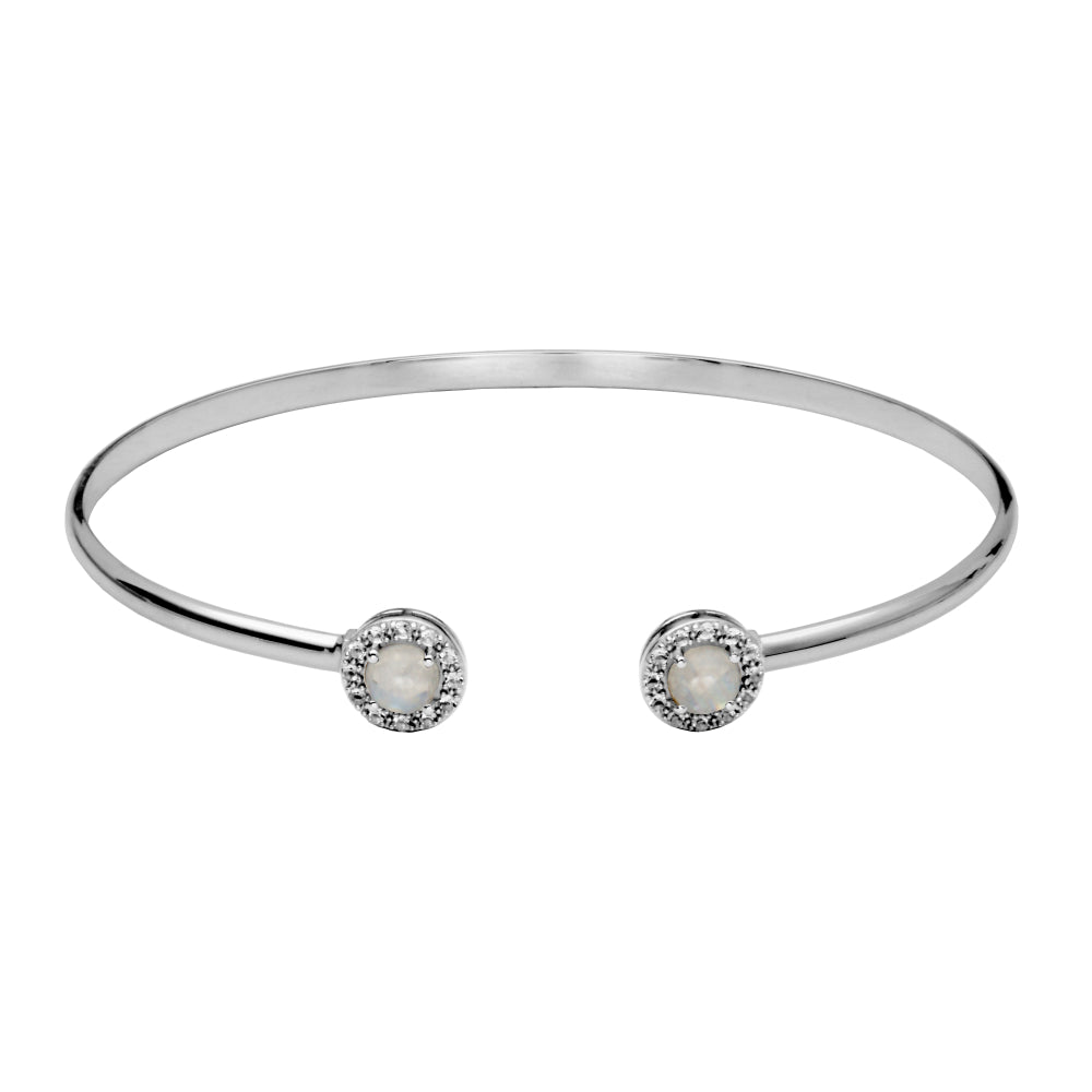 Samuel B. Dazzle Gemstone Bangle Bracelet