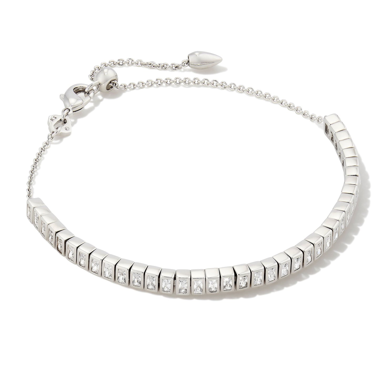 Kendra Scott Gracie Tennis Chain Bracelet-White CZ