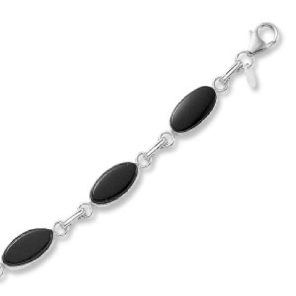 Sterling Silver Onyx Bracelet