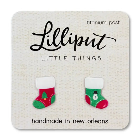 Lilliput Little Things Christmas Stocking Earrings