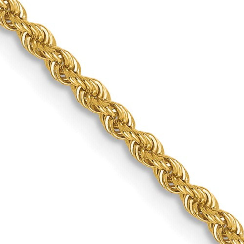 14k Yellow Gold 1.8mm Rope Chain