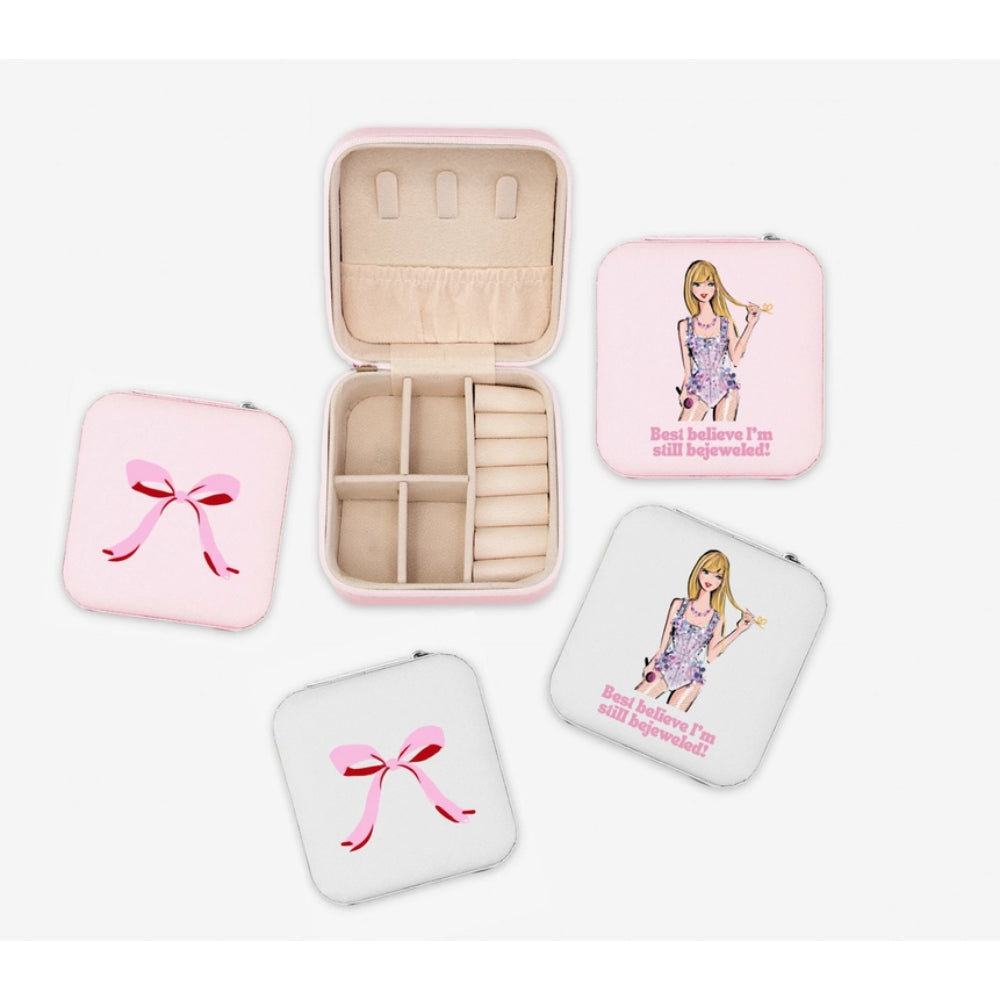 Taylor Swift & Bow Travel Jewelry Case