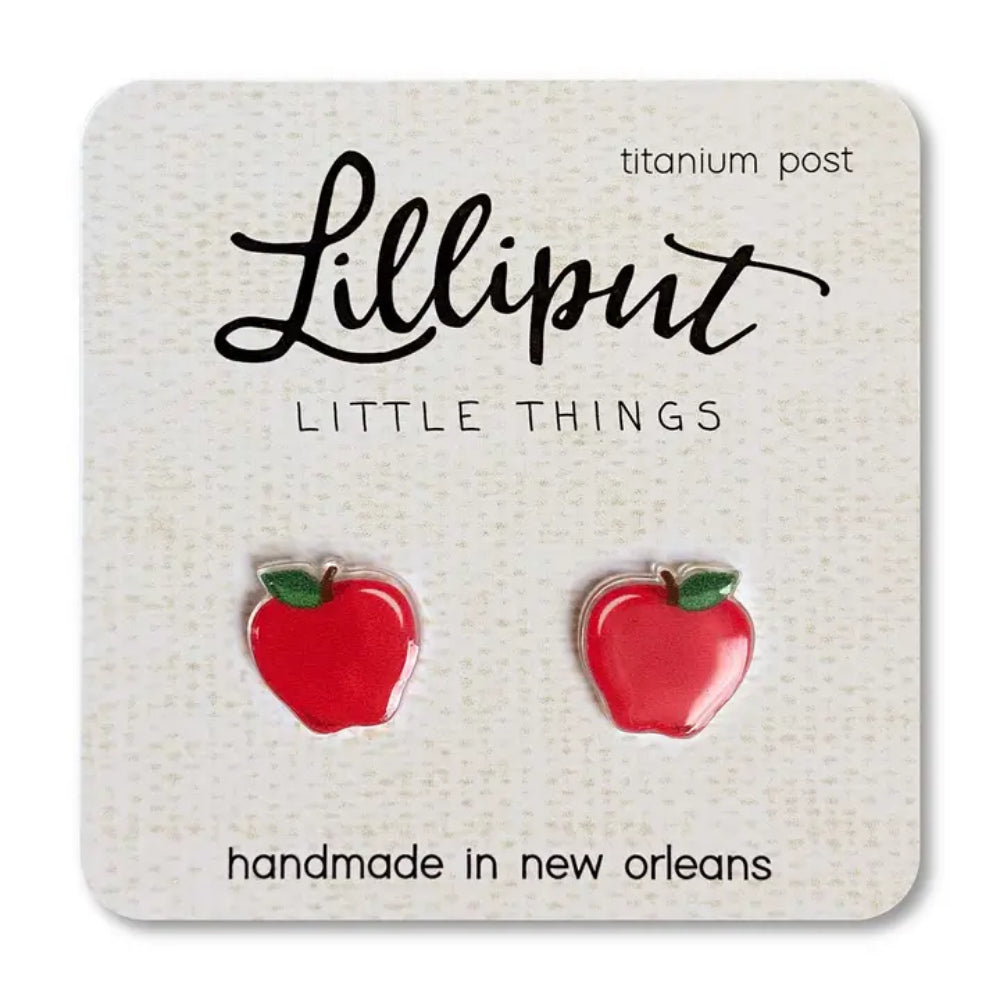 Lilliput Little Things Apple Earrings