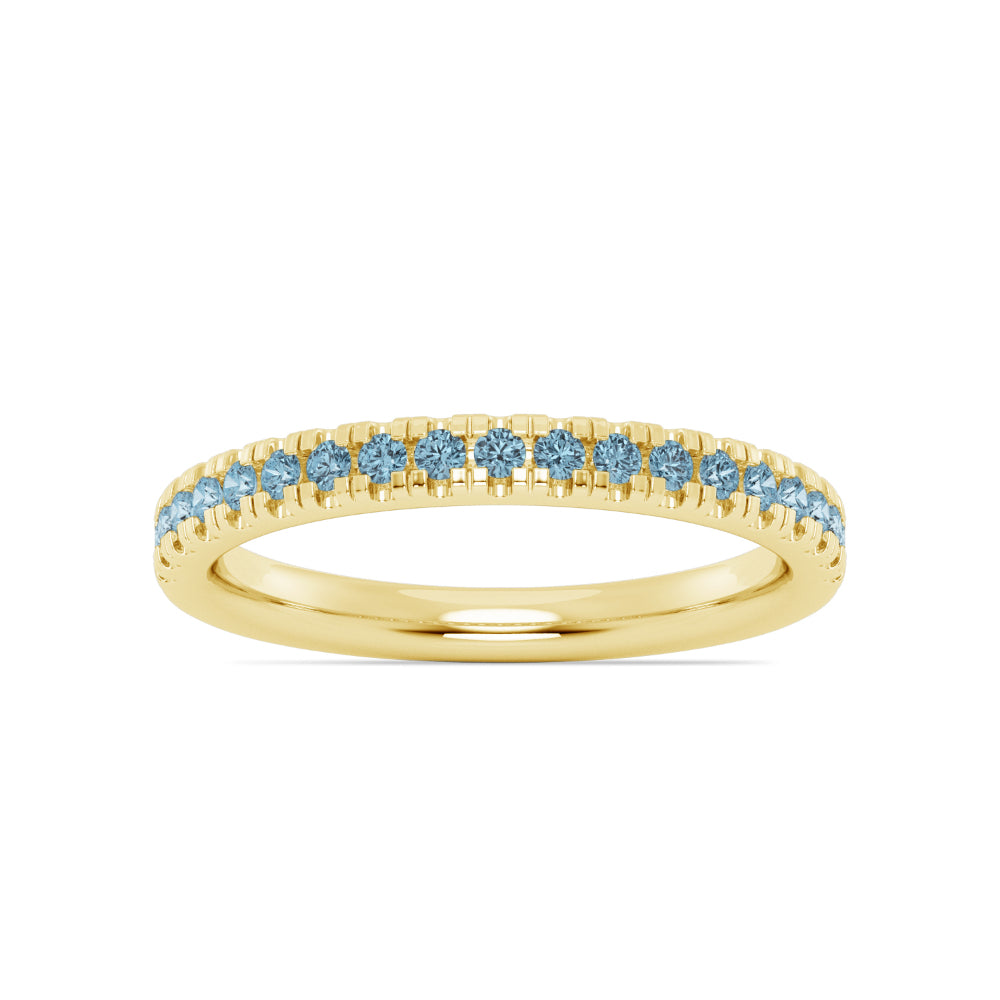 Smyth Jewelers Stackable Pavé Aquamarine Ring