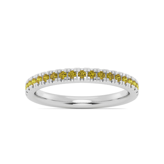 Smyth Jewelers Stackable Pavé Citrine Ring