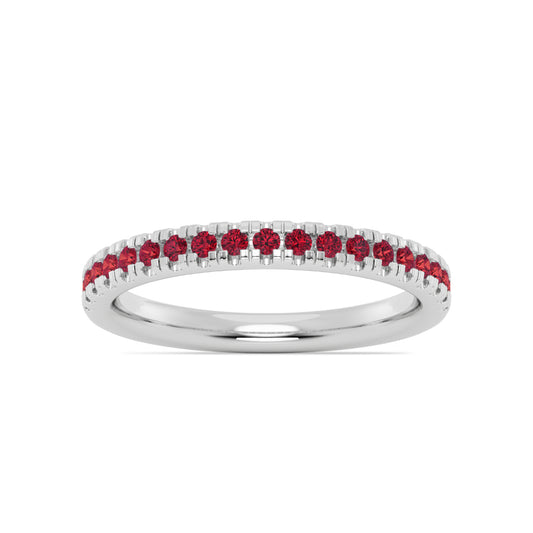 Smyth Jewelers Stackable Pavé Garnet Ring