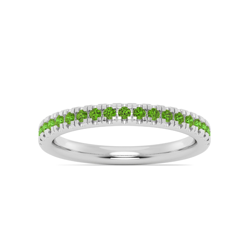 Smyth Jewelers Stackable Pavé Peridot Ring