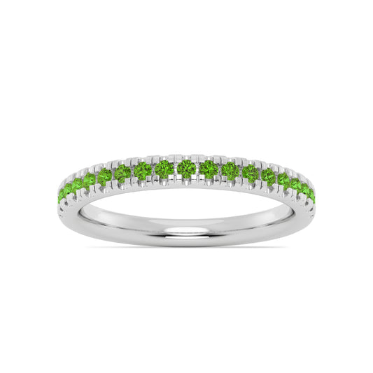 Smyth Jewelers Stackable Pavé Peridot Ring