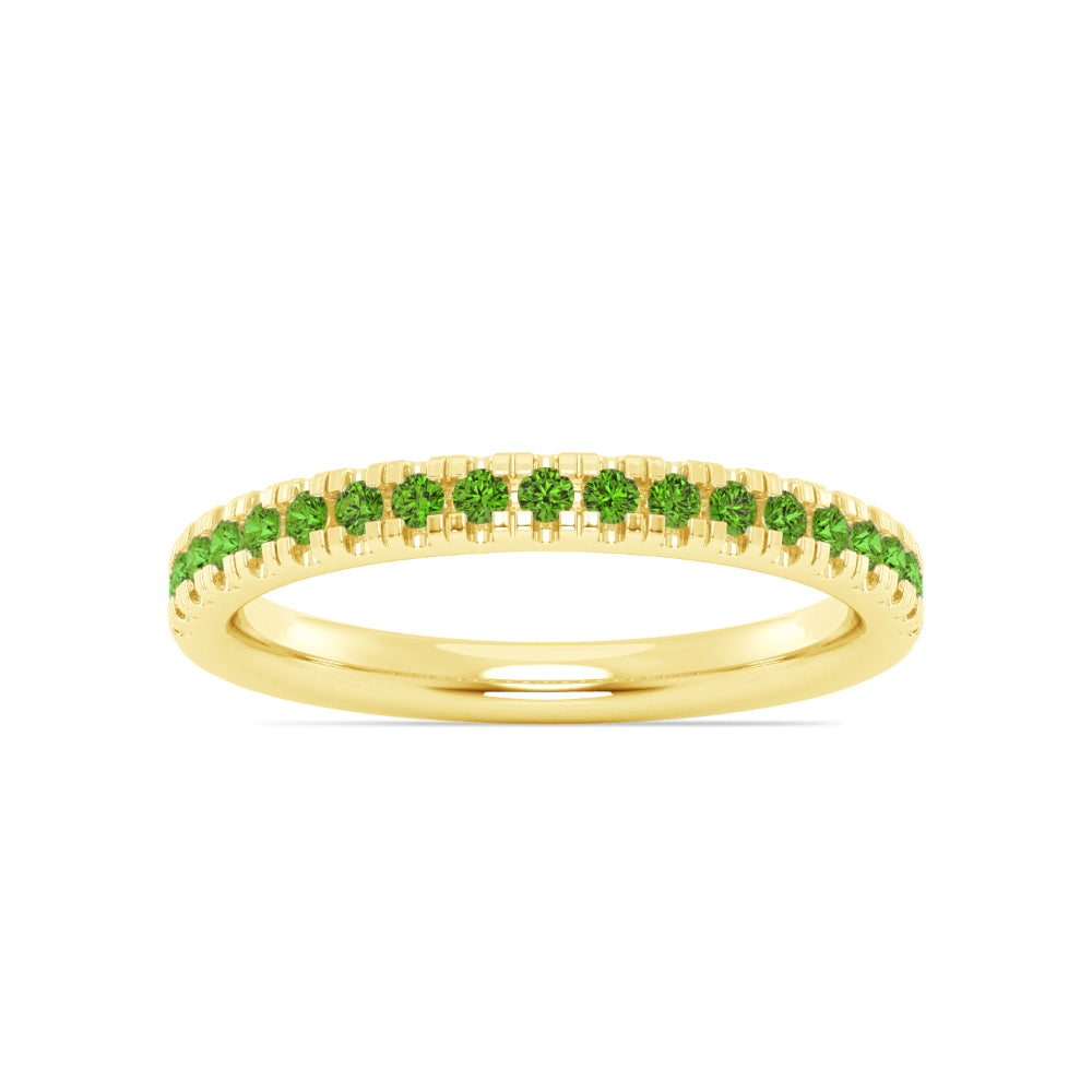 Smyth Jewelers Stackable Pavé Peridot Ring