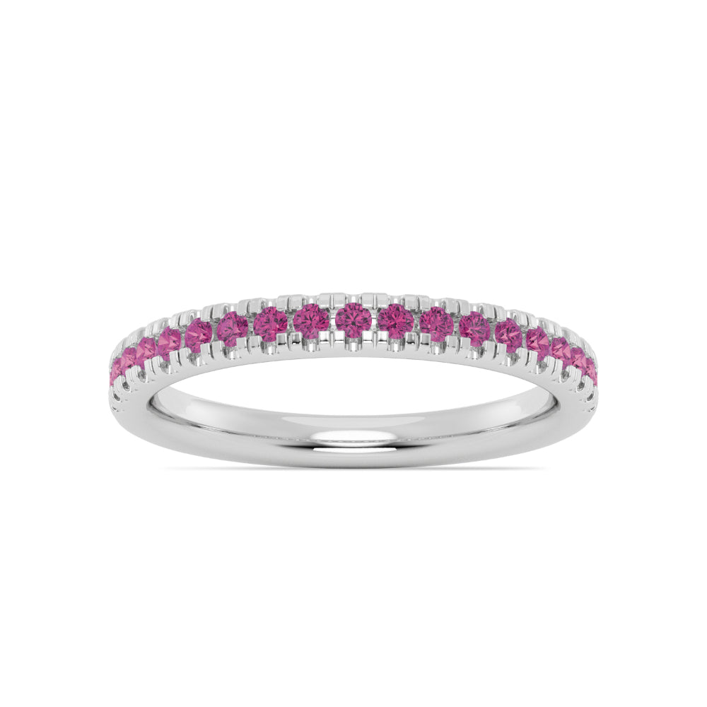 Smyth Jewelers Stackable Pavé Pink Tourmaline Ring