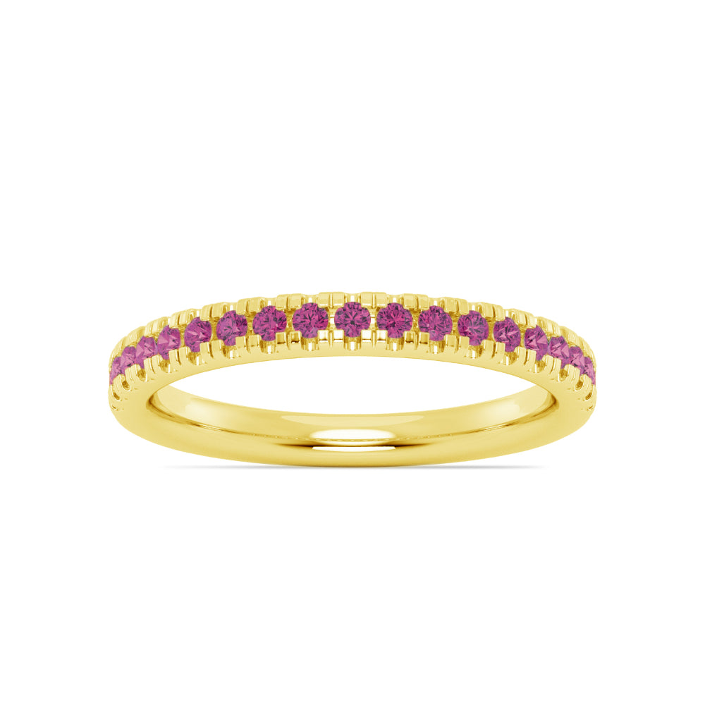 Smyth Jewelers Stackable Pavé Pink Tourmaline Ring