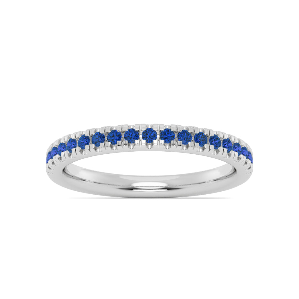 Smyth Jewelers Stackable Pavé Blue Sapphire Ring