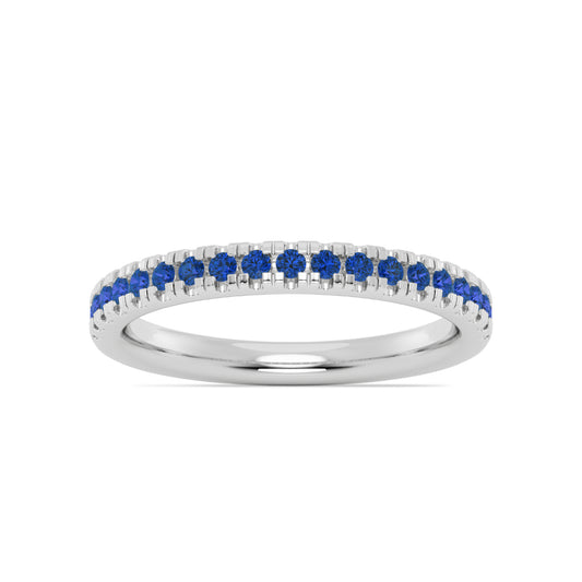 Smyth Jewelers Stackable Pavé Blue Sapphire Ring