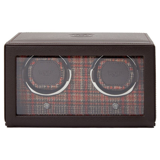 Wolf Designs WM Brown Double Watch Winder