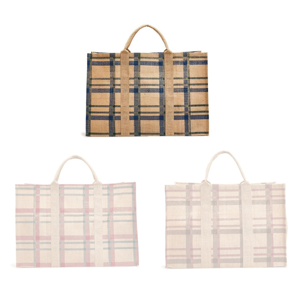 Plaid Tote selling Bag 2 Pcs Ladies Large Handbag Set-SLKA85