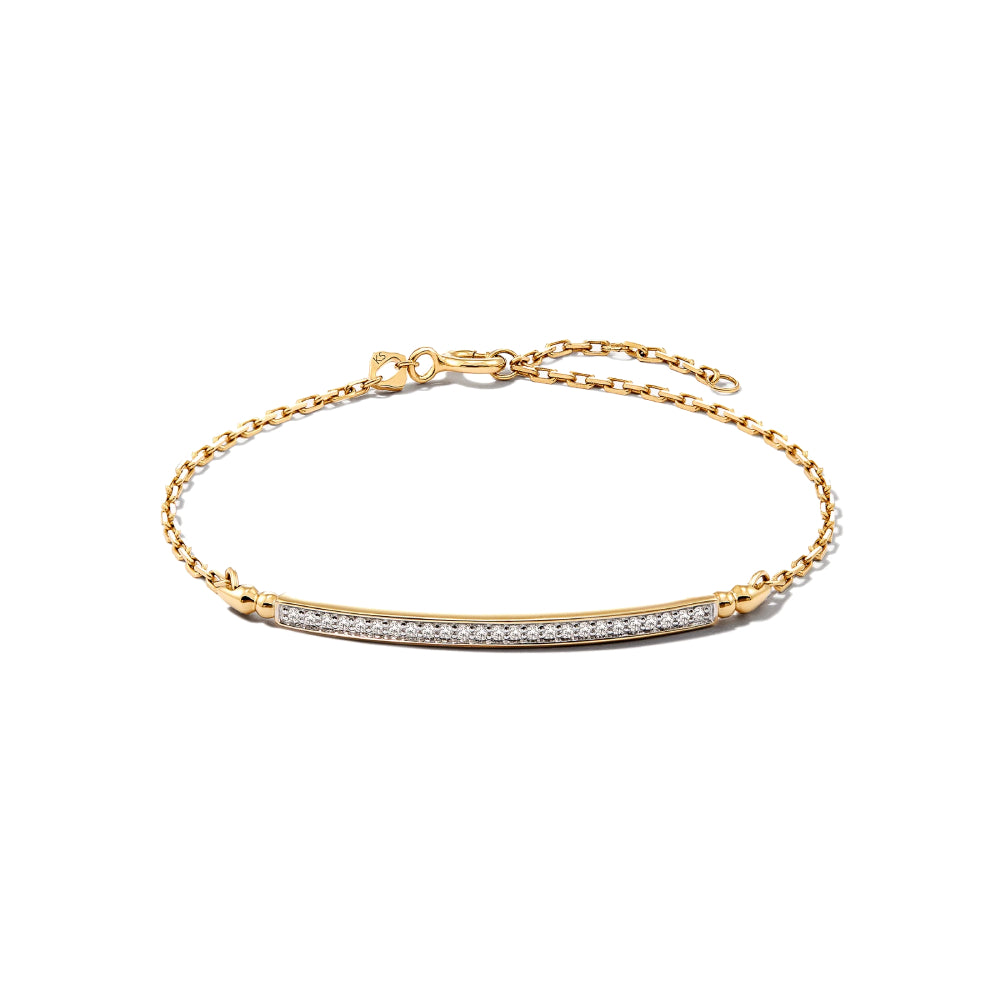 Kendra Scott Ott 14k Gold Delicate Bracelet in White Diamond