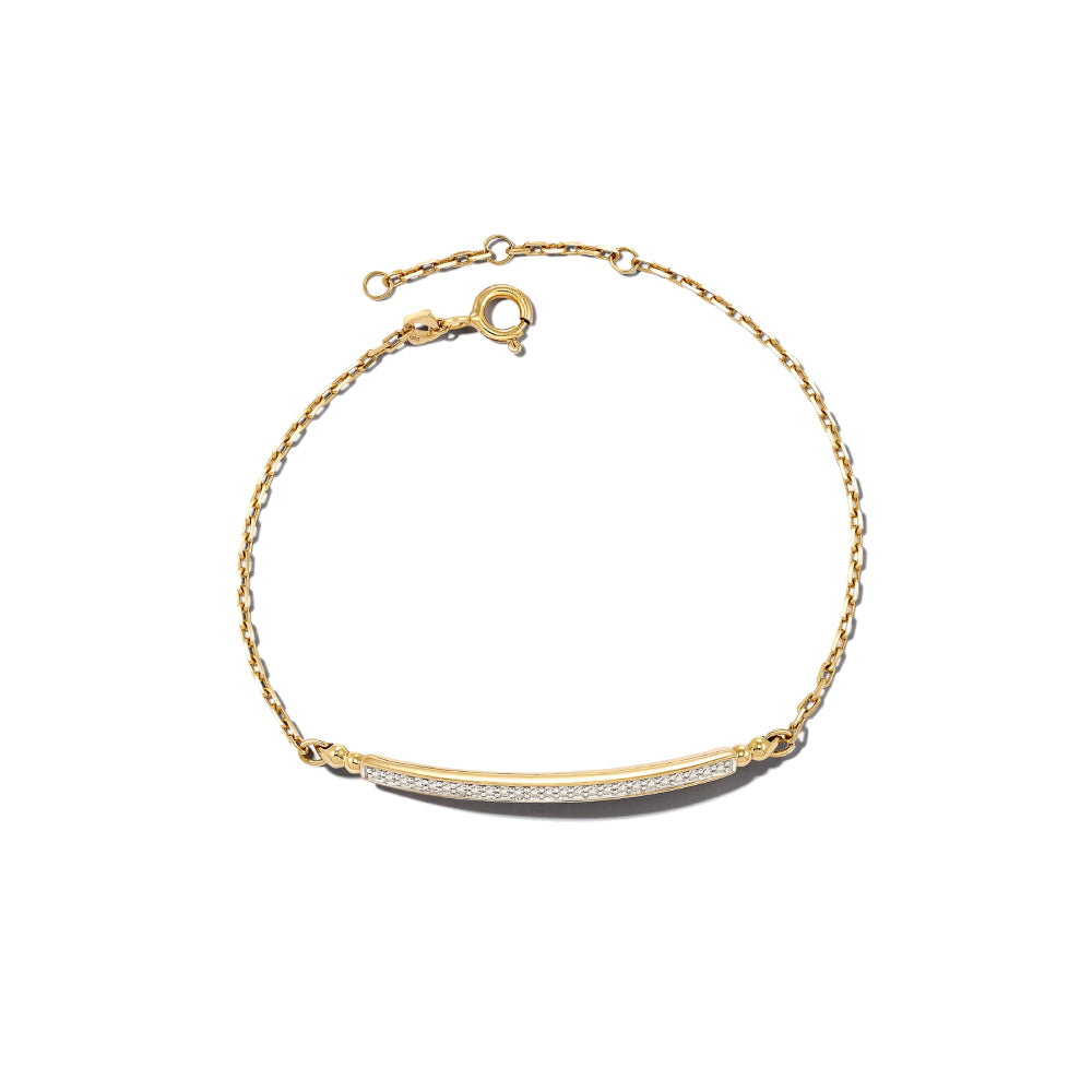Turquoise & Diamond Mantra Bracelet Small / 14K White Gold / Absofuckinlutely | Eden Presley