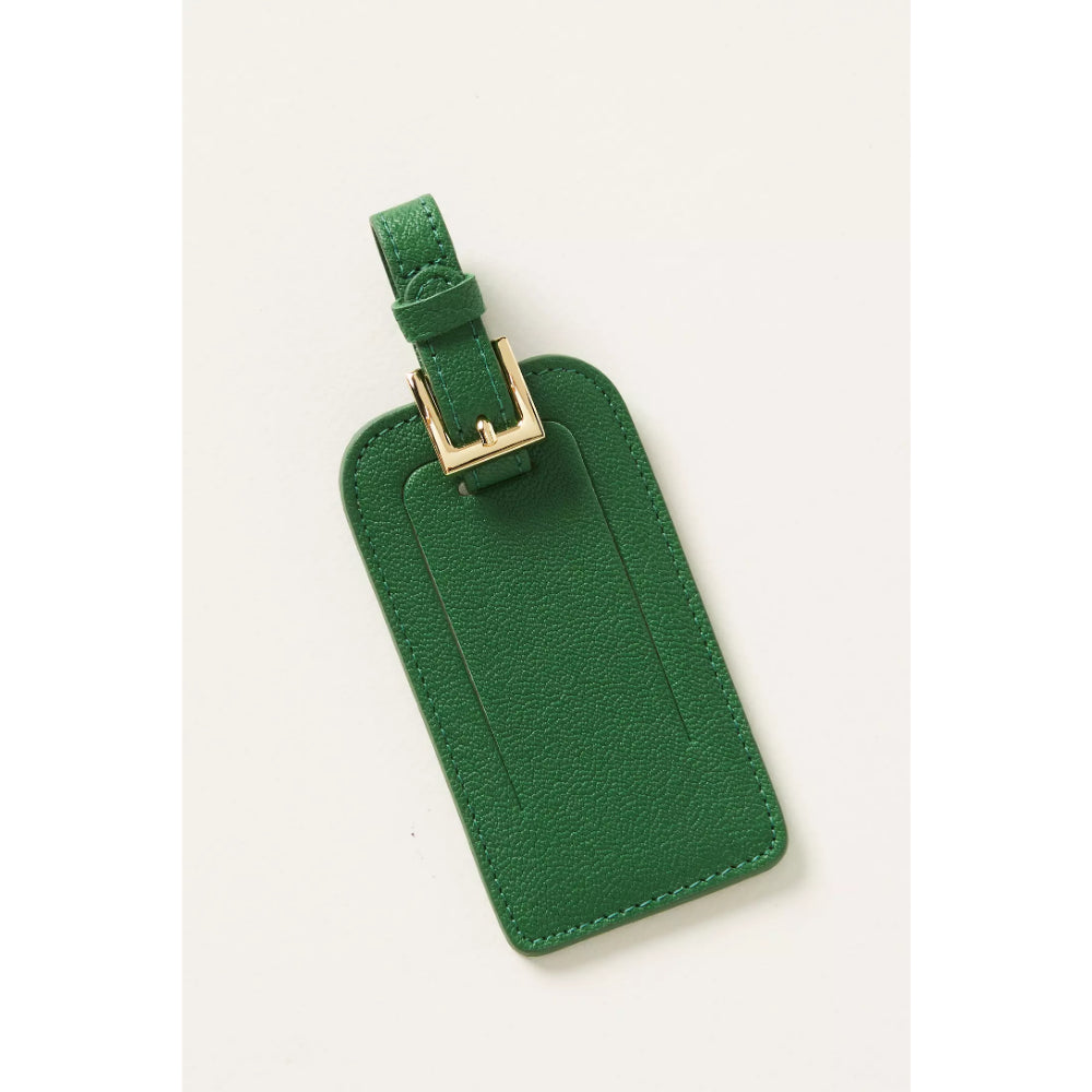 Leather Luggage Tag with Buckle