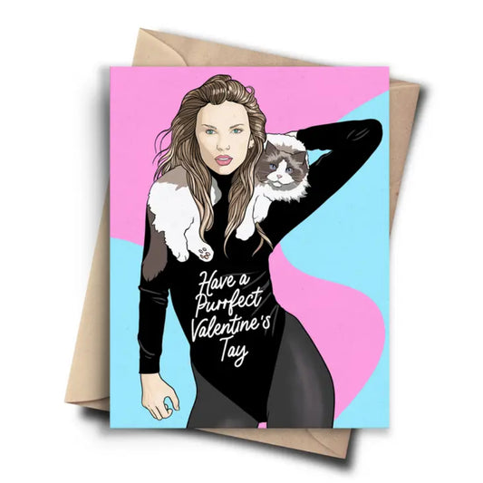 Taylor Swift Purrfect Valentine Card