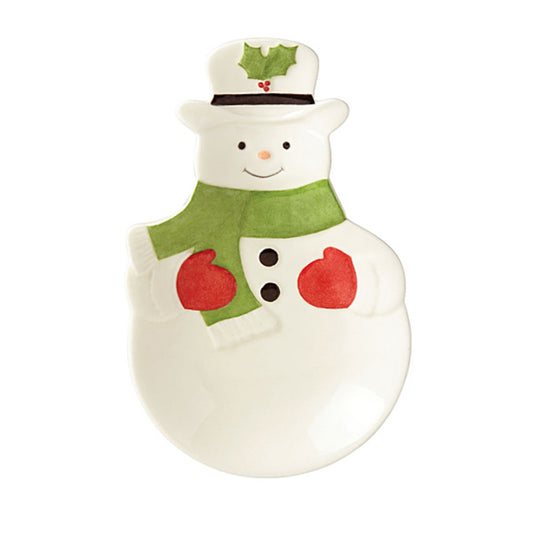 Lenox Hosting The Holidays Snowman Spoon Rest