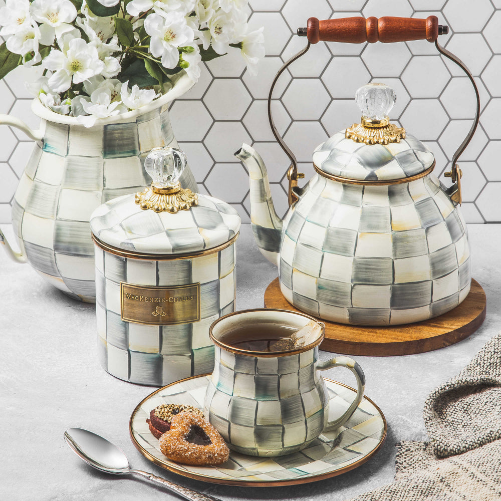 Checkered tea clearance kettle