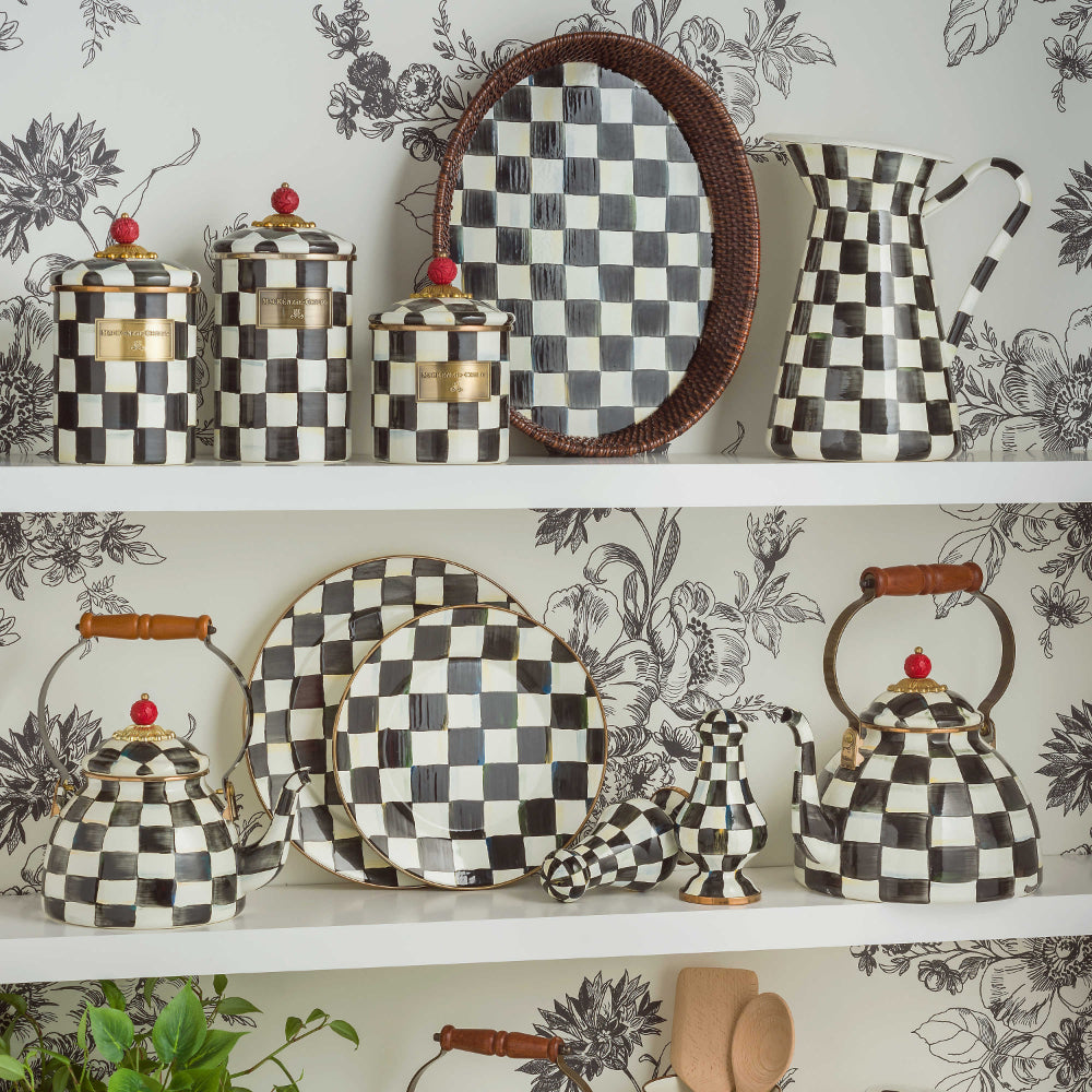 *NEW* Mackenzie Childs store Courtly Check Tea