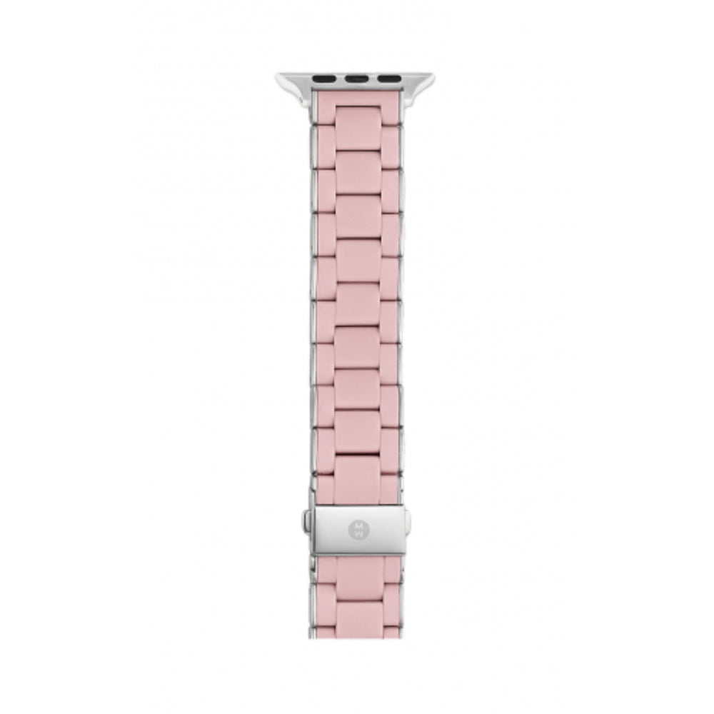 Michele Silicone-Wrapped Bracelet Band for Apple Watch® - Barely Pink