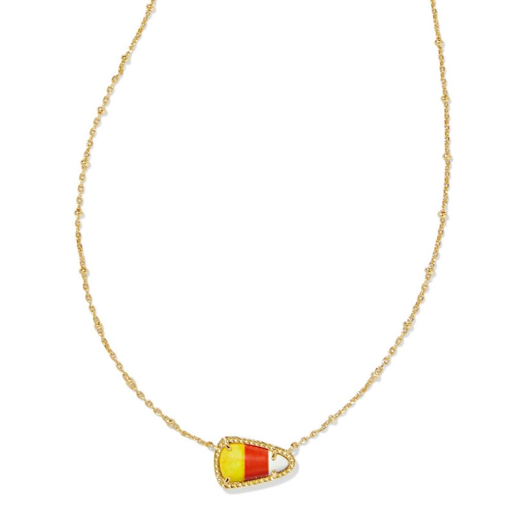 Kendra Scott Candy Corn Gold Short Pendant Necklace