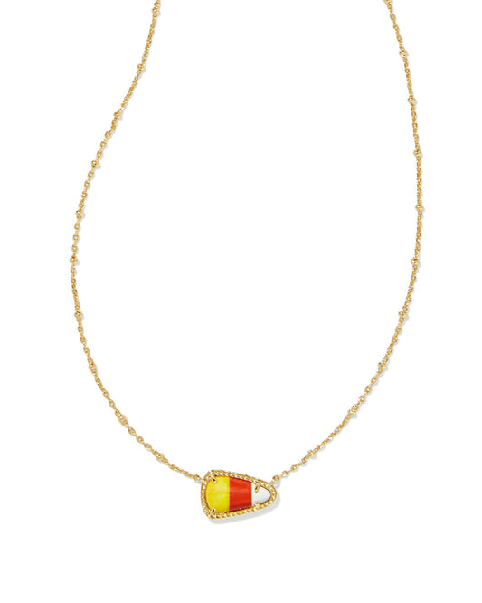 Kendra Scott Candy Corn Gold Short Pendant Necklace