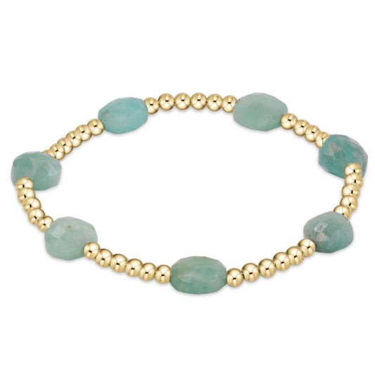 enewton 6.25" Admire Gold 3mm Bead Bracelet - Amazonite