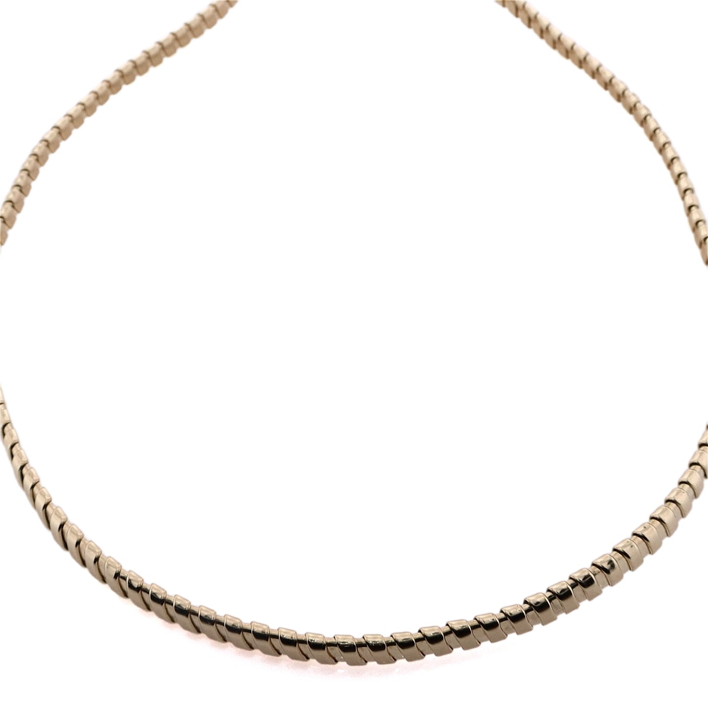 Estate 14 Karat Yellow Gold Stacked Coil Necklace