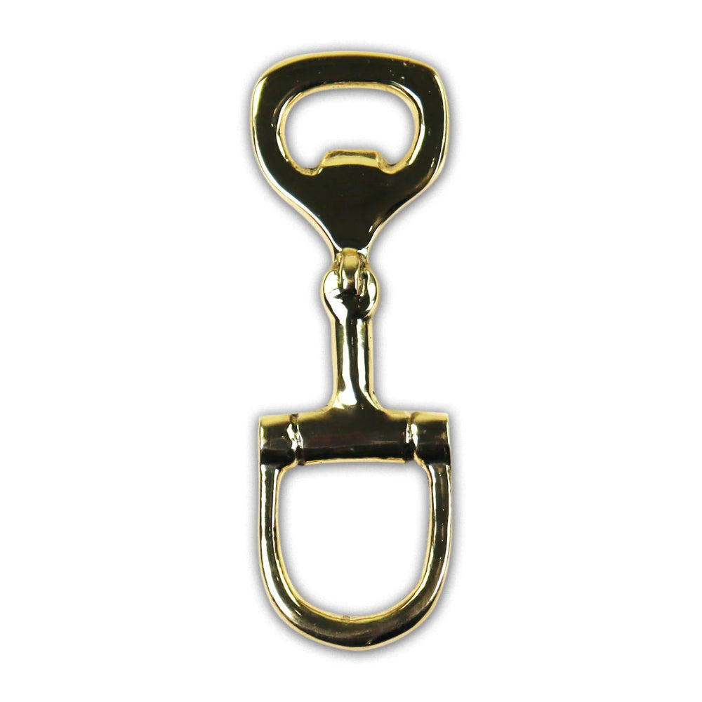 Pomegranate Brass Snaffle Bottle Opener