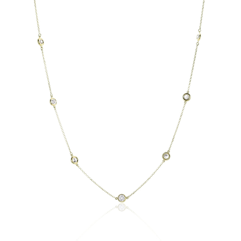 Smyth Diamond Classics 14k Gold Diamonds by the Yard Necklace – Smyth ...