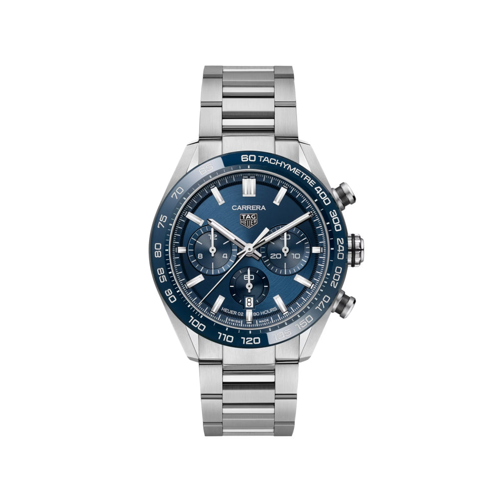 Tag Heuer Carrera Automatic Chronograph 44mm, Steel & Ceramic - Blue Dial