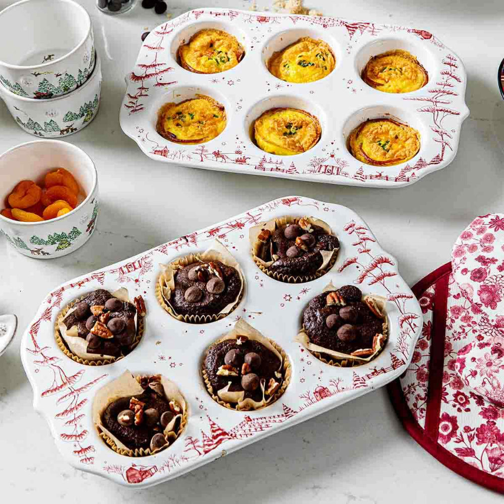 Juliska Country Estate Muffin Dish -Winter Frolic