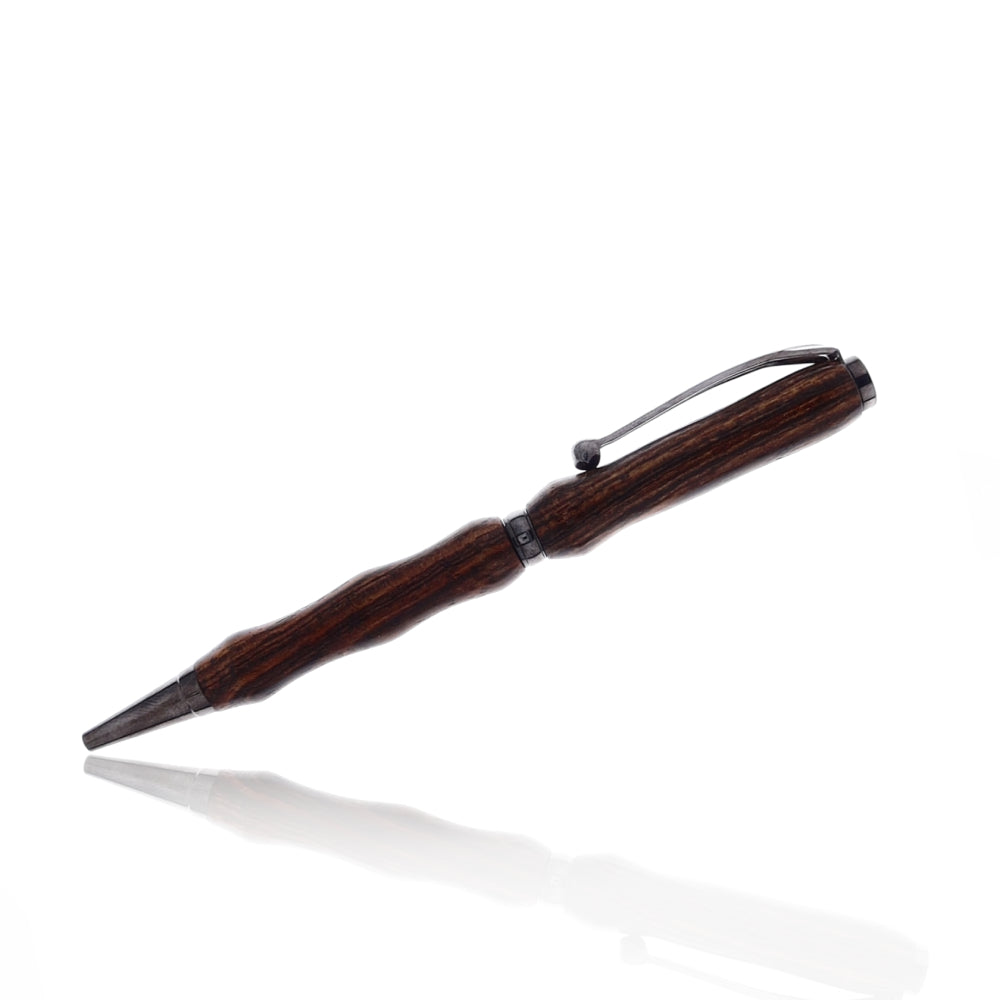 Handmade 2024 Wood Pen, Figured Apple Burl Wood, Penn State Apple Wood, Wooden Pen, Rollerball Pen