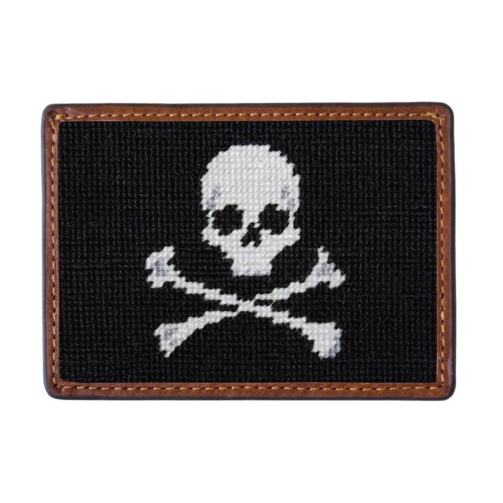 Smathers and Branson Jolly Roger Card Wallet (Black)