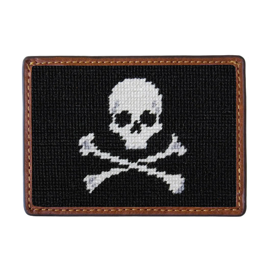 Smathers and Branson Jolly Roger Card Wallet (Black)