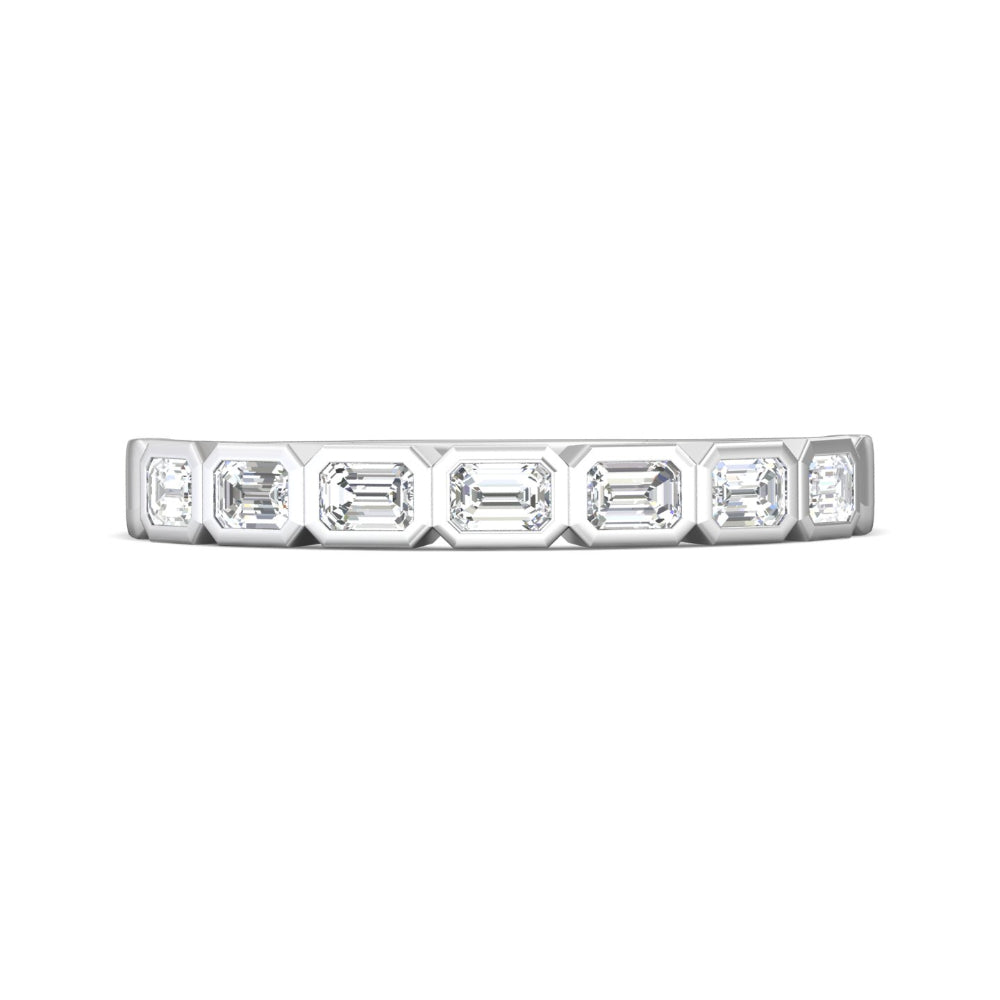 Martin Flyer Emerald Cut Diamond Anniversary Band