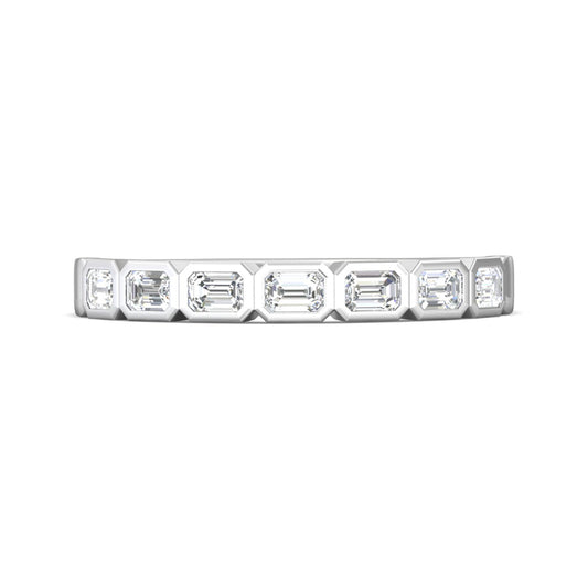 Martin Flyer Emerald Cut Diamond Anniversary Band