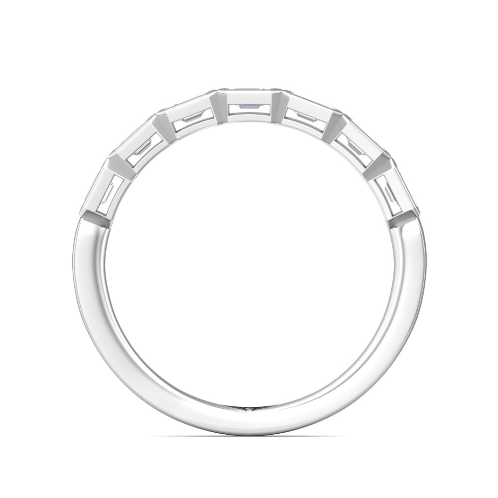 Martin Flyer Emerald Cut Diamond Anniversary Band