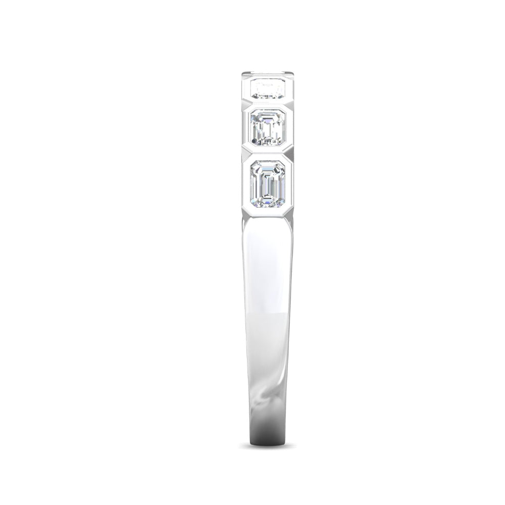 Martin Flyer Emerald Cut Diamond Anniversary Band