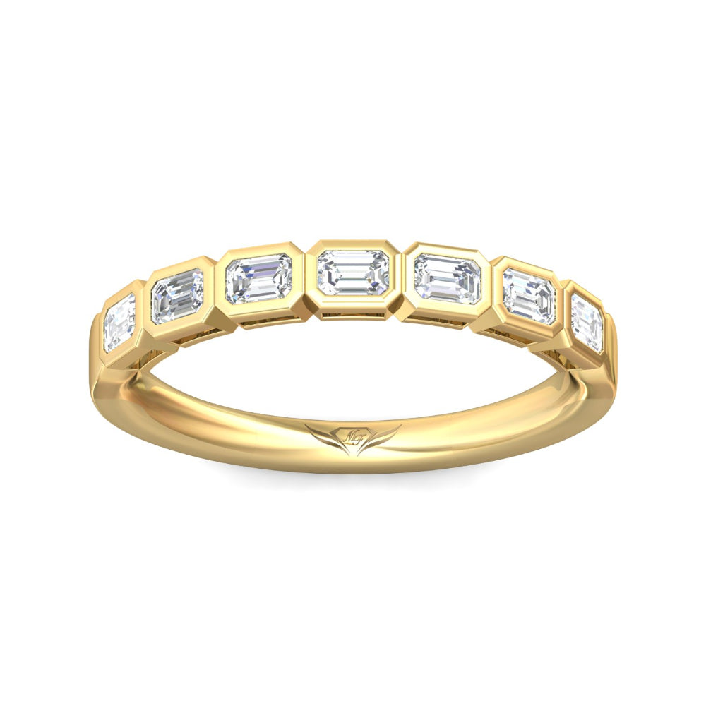 Martin Flyer Emerald Cut Diamond Anniversary Band