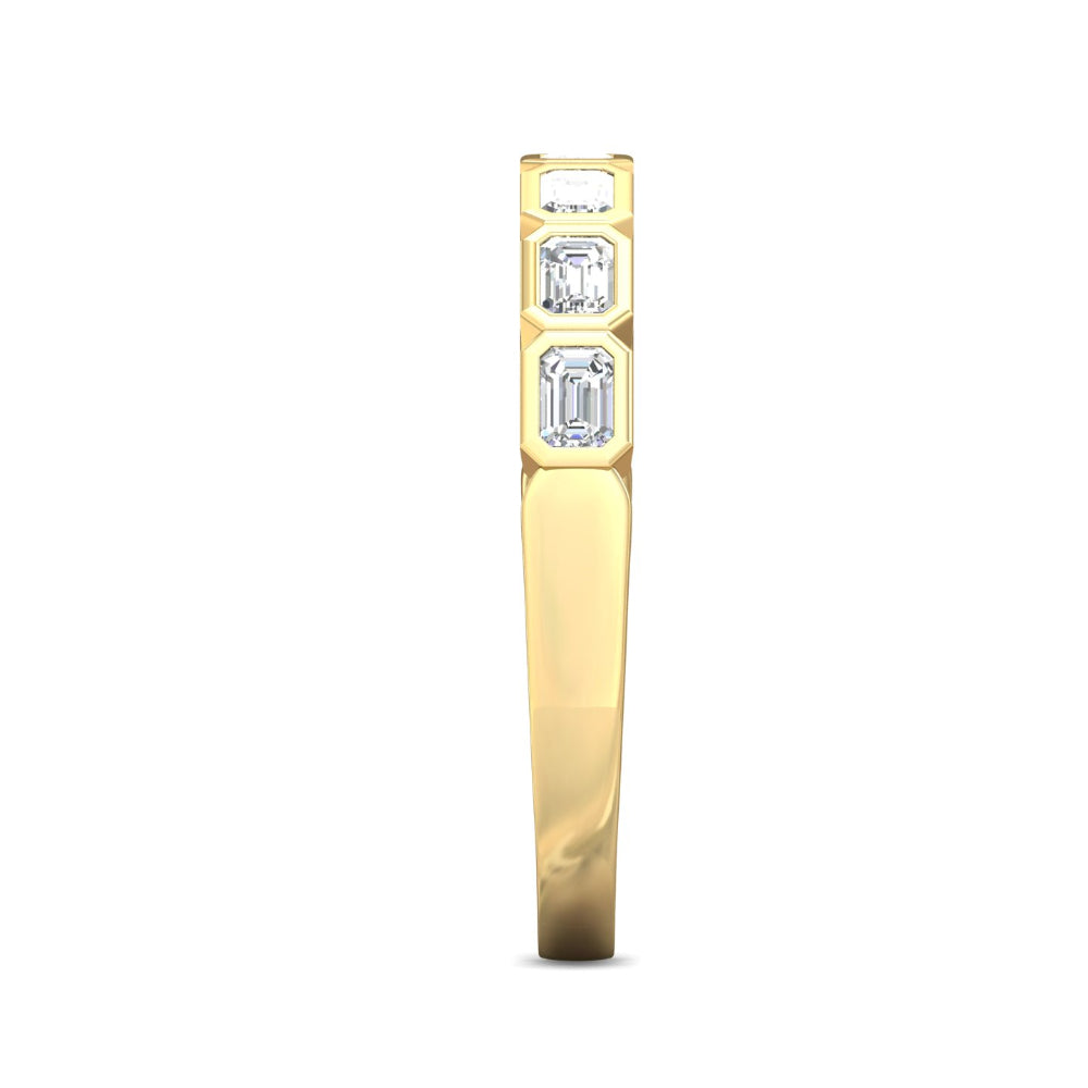 Martin Flyer Emerald Cut Diamond Anniversary Band