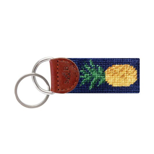 Smathers & Branson Pineapple Key Fob (Dark Navy)