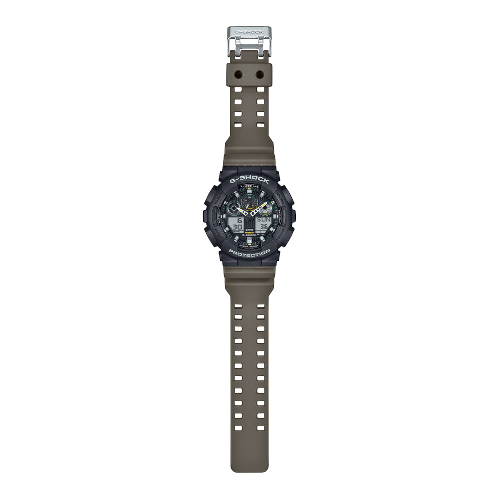G shock ga 100 black gold deals