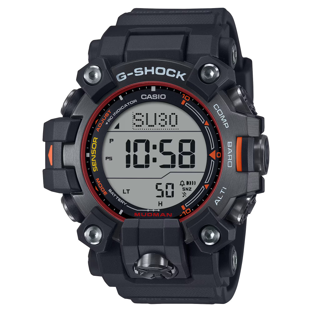 G Shock Master of G-Land Mudman Solar Black Resin Watch, GW9500MEC-1