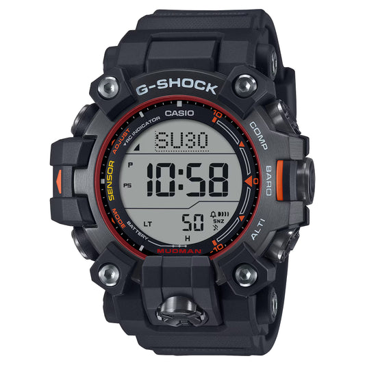 G Shock Master of G-Land Mudman Solar Black Resin Watch, GW9500MEC-1