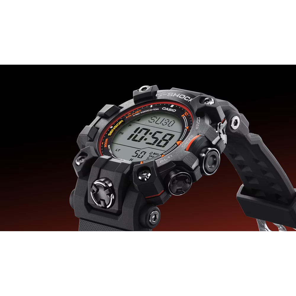 G Shock Master of G-Land Mudman Solar Black Resin Watch, GW9500MEC-1